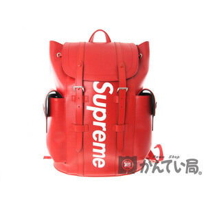 Louis Vuitton Christopher Backpack Epi Leather Red Supreme
